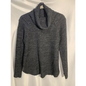 It's Our Time Gray cowl neck long round loose sweater medium